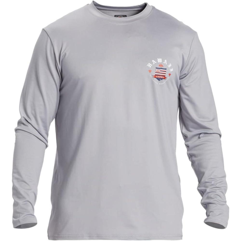 image:imageQuiksilver Mens Loose Fit Long Sleeve UV Protection RashguardSleet Hi Royalty Surf Tee