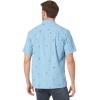Quiksilver Men’s Men’s Sail Palm Button Up Woven Top(Dusk Blue Sail Palms 233)