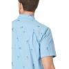 Quiksilver Men’s Men’s Sail Palm Button Up Woven Top(Dusk Blue Sail Palms 233)