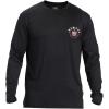 Quiksilver Mens Loose Fit Long Sleeve UV Protection Rashguard(Black (Hi Royalty Surf Tee))