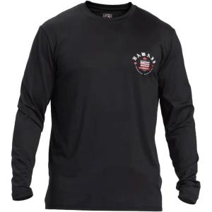 Quiksilver Mens Loose Fit Long Sleeve UV Protection Rashguard(Black (Hi Royalty Surf Tee))