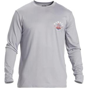 Quiksilver Mens Loose Fit Long Sleeve UV Protection Rashguard(Sleet (Hi Royalty Surf Tee))