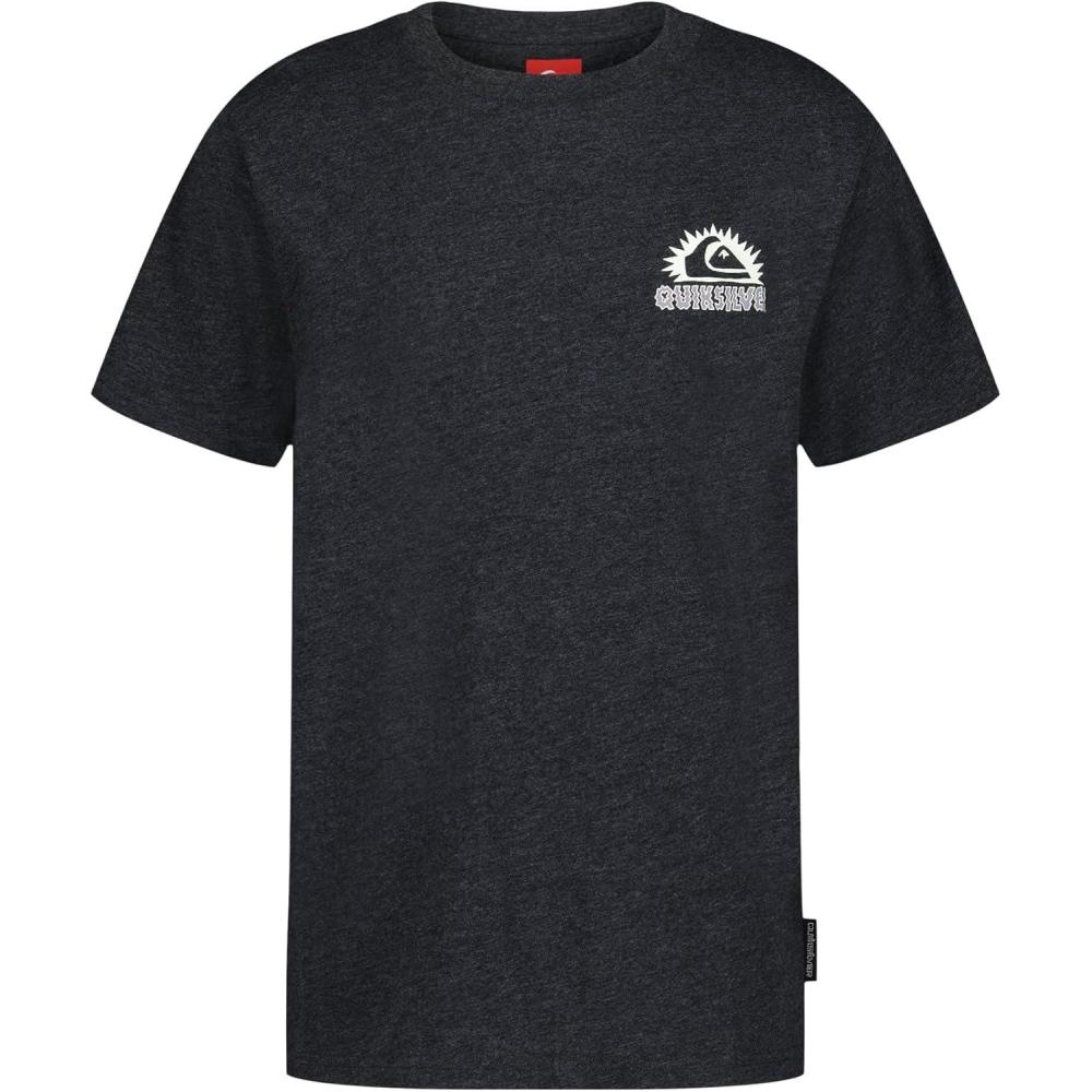 image:imageQuiksilver Boys Short Sleeve Logo Graphic TShirt Soft amp Comfortable Regular FitBlack Wizard