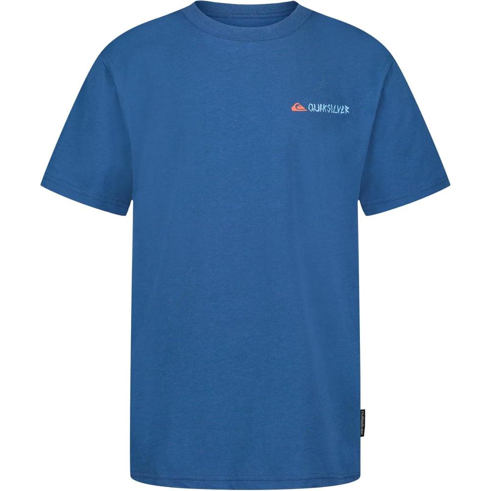 image:imageQuiksilver Boys Short Sleeve Logo Graphic TShirt Soft amp Comfortable Regular FitBlue Snapshot