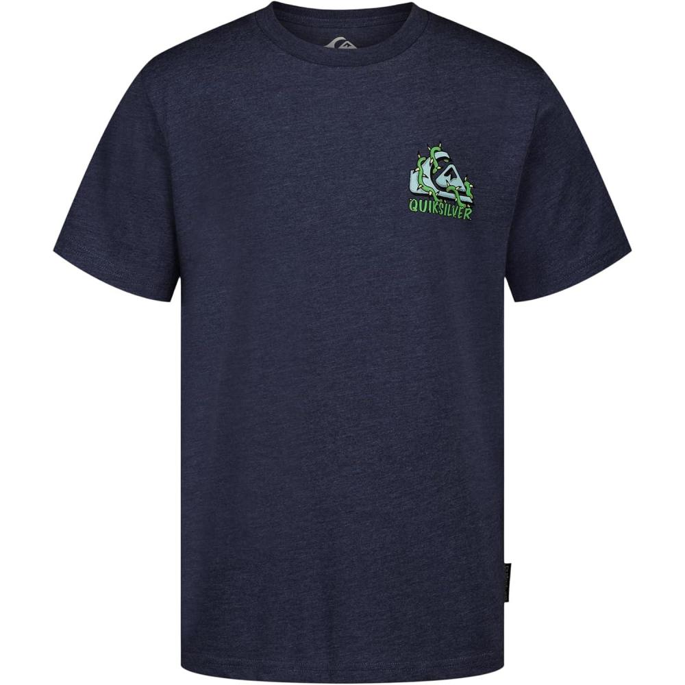 image:imageQuiksilver Boys Short Sleeve Logo Graphic TShirt Soft amp Comfortable Regular FitDenim Creature