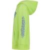 Quiksilver Boys’ Pullover Hoodie Sweatshirt, Soft & Comfortable Fleece, Front Pocket(Green Lightning)