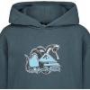 Quiksilver Boys’ Pullover Hoodie Sweatshirt, Soft & Comfortable Fleece, Front Pocket(Slate Serpentine)