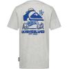 Quiksilver Boys’ Short Sleeve Logo Graphic T-Shirt, Soft & Comfortable, Regular Fit(Grey Logo Walker)