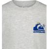 Quiksilver Boys’ Short Sleeve Logo Graphic T-Shirt, Soft & Comfortable, Regular Fit(Grey Logo Walker)