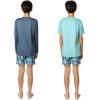 Quiksilver Youth Boy’s 3-Piece Swim Set, 1 Long Sleeve Rashguard, 1 Short Sleeve Rash Guard, 1 Swim Short(Blue)
