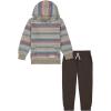 Quiksilver Boys’ 2pc Fleece Pant Set(Major Brown)
