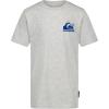 Quiksilver Boys’ Short Sleeve Logo Graphic T-Shirt, Soft & Comfortable, Regular Fit(Grey Logo Walker)