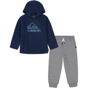 Quiksilver Boys’ 2pc Fleece Pant Set(Dark Denim/Granite Heather)