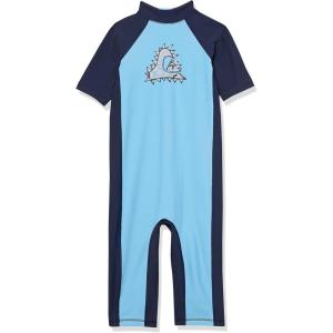 Quiksilver Boys Thermo Spring Short Sleeve Rashguard Surf Tee(Azure Blue 233)