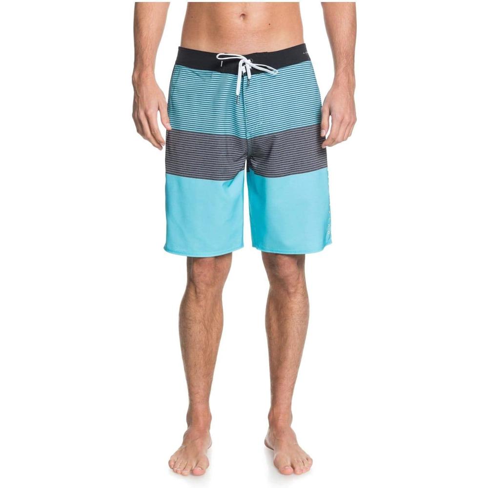 image:imageQuiksilver Mens Mens Highline Massive 20 Inch Outseam Stretch Boardshort Swim TrunkPacific Blue Bgz6