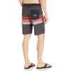 Quiksilver Men’s Surfsilk Faded Stripe 20 Boardshort Swim Trunk Bathing Suit(Ruby Wine)