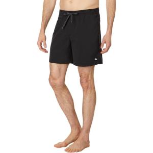 Quiksilver Mens Everyday Solid Volley 17″ Swim Trunk(Black)