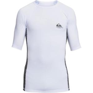 Quiksilver Mens Hawaii Arch This Short Sleeve Rashguard(White)