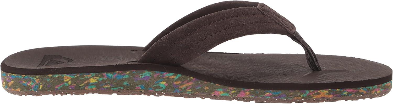 image:imageQuiksilver Carver Suede Flip Flops for Men Arch Support Athletic Mens Sandals Thong Mens SlidesBrown 2