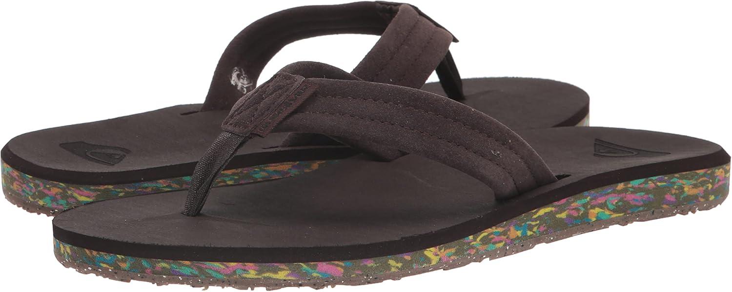 image:imageQuiksilver Carver Suede Flip Flops for Men Arch Support Athletic Mens Sandals Thong Mens SlidesBrown 2