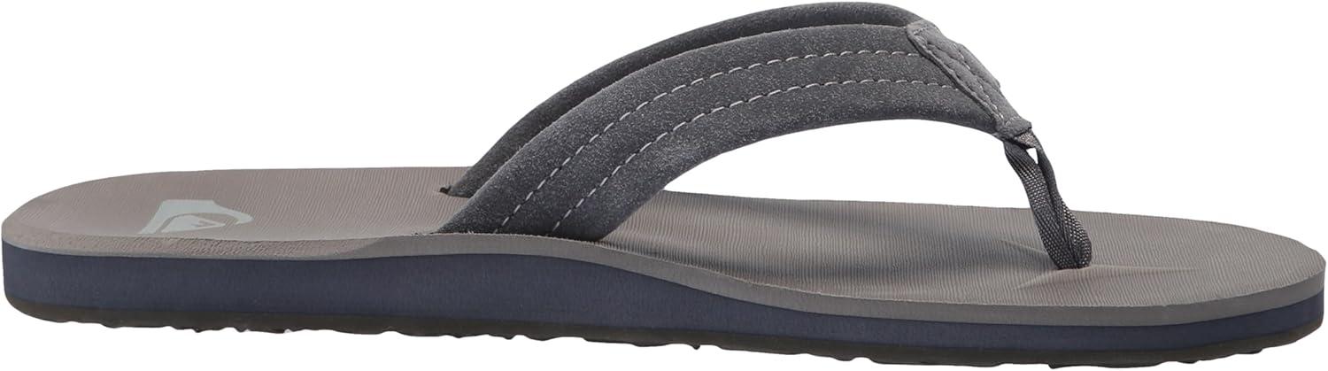 image:imageQuiksilver Carver Suede Flip Flops for Men Arch Support Athletic Mens Sandals Thong Mens SlidesGrey 1 241