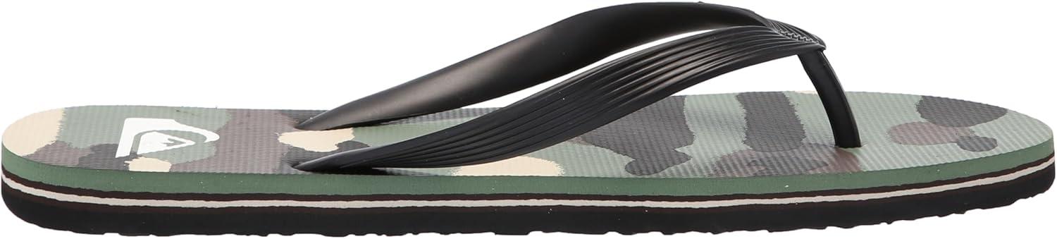 image:imageQuiksilver Mens Molokai Art II 3 Point Flip Flop Sandal BLACKBROWNGREEN 241 13