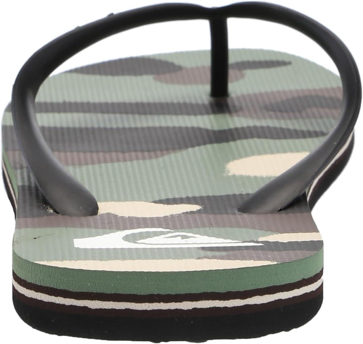 image:imageQuiksilver Mens Molokai Art II 3 Point Flip Flop Sandal BLACKBROWNGREEN 241 14
