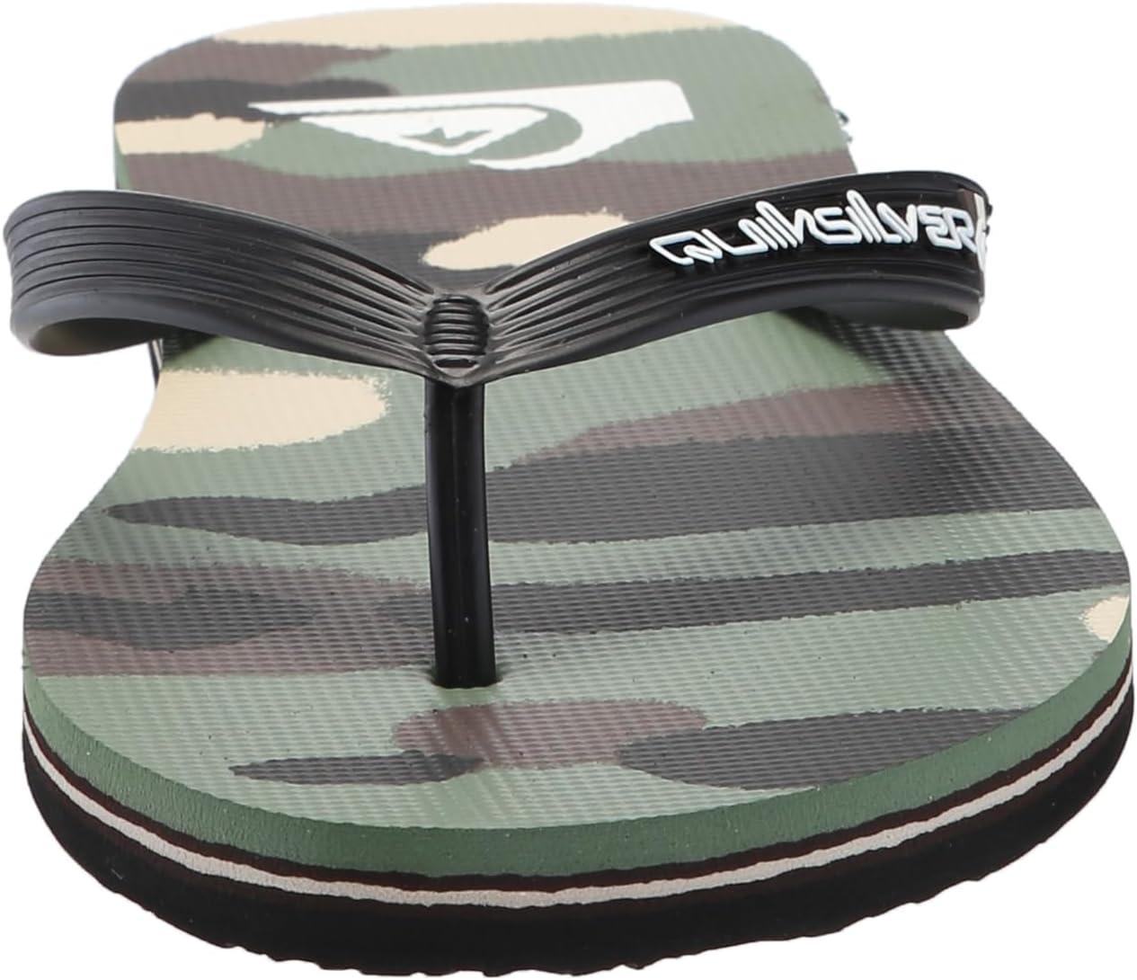 image:imageQuiksilver Mens Molokai Art II 3 Point Flip Flop Sandal BLACKBROWNGREEN 241 14