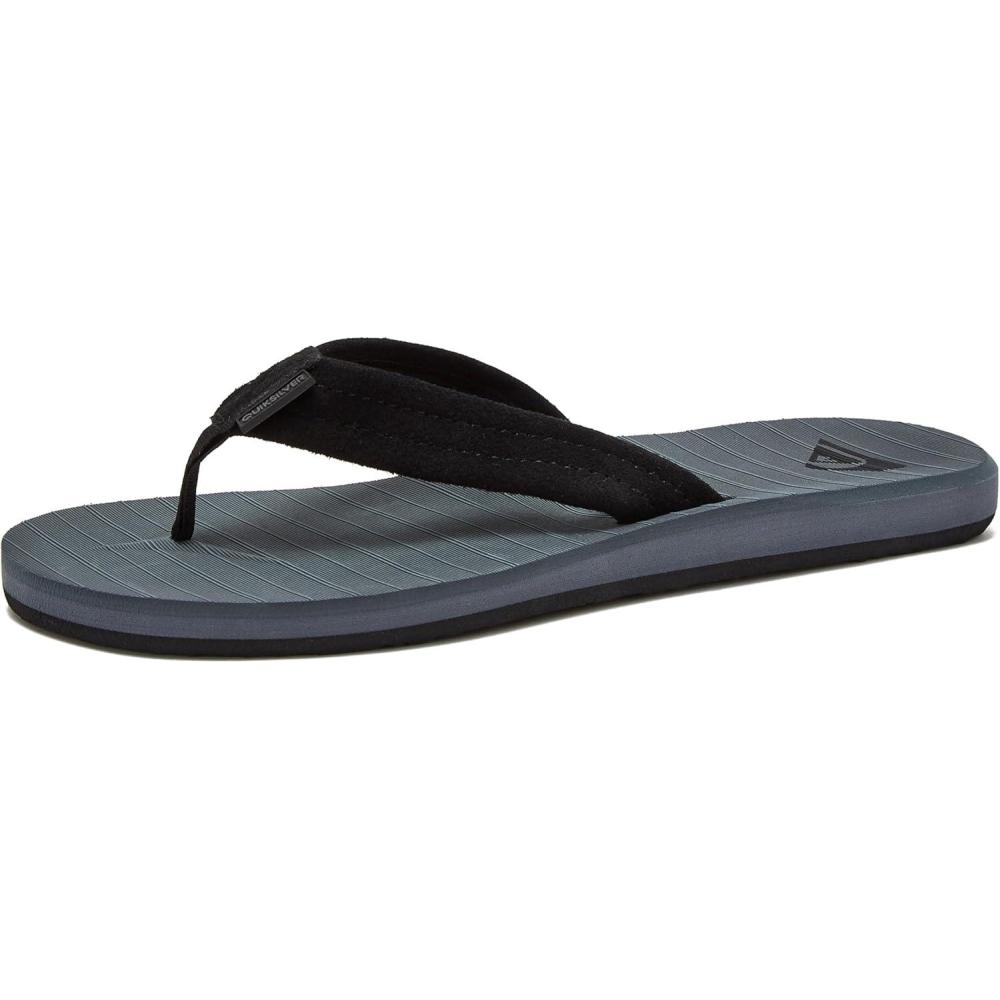 image:imageQuiksilver Carver Suede Flip Flops for Men Arch Support Athletic Mens Sandals Thong Mens SlidesGrey 1