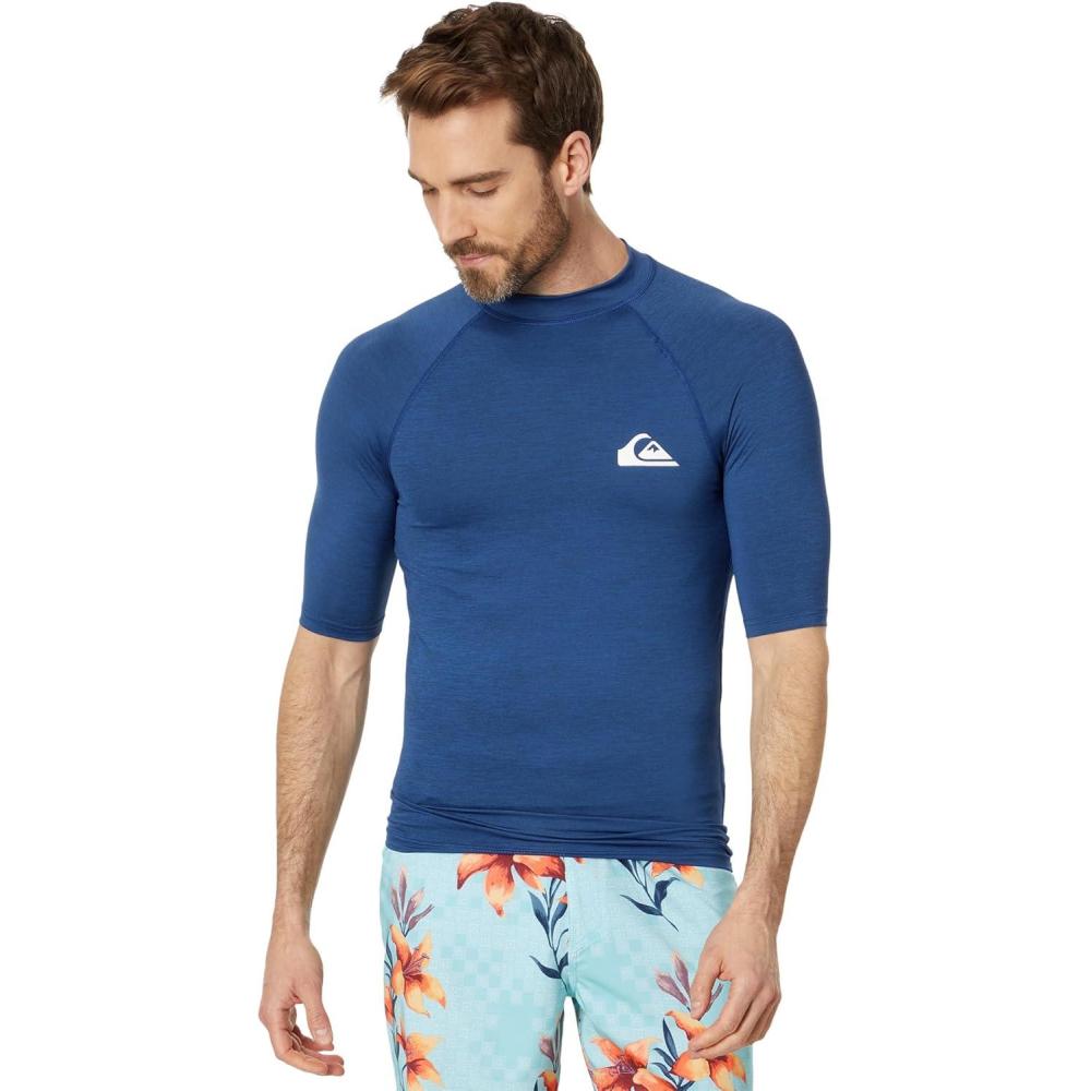image:imageQuiksilver Mens Everyday Upf50 Short Sleeve RashguardMonaco Blue Heather
