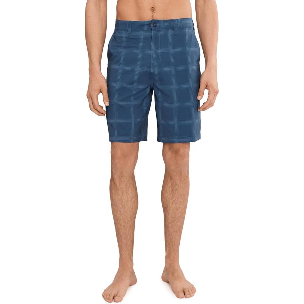 image:imageQuiksilver Mens Union Print Amphibian 20 Hybrid ShortsDark Denim