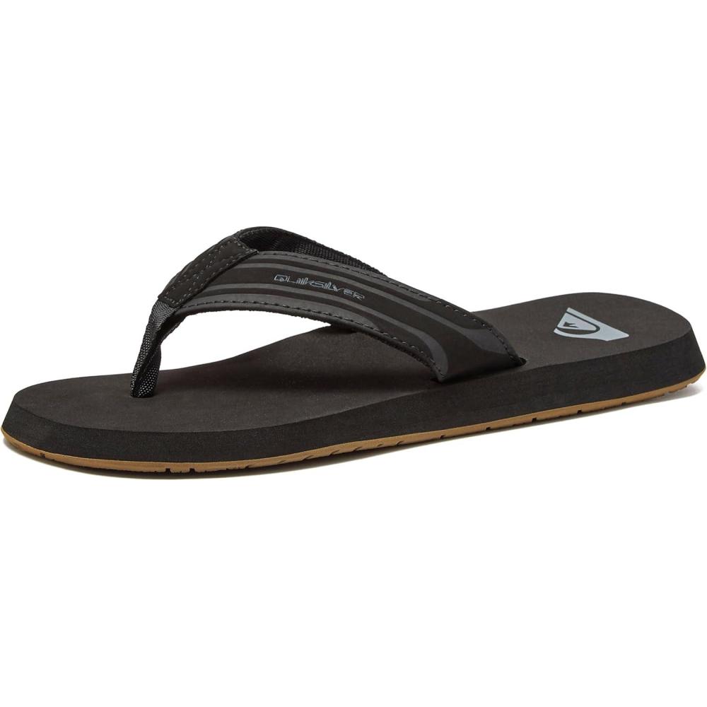 image:imageQuiksilver Monkey Wrench Flip Flops for Men Arch Support Athletic Mens Sandals Thong Mens SlidesBlackBrown