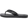 Quiksilver Carver Suede Flip Flops for Men, Arch Support Athletic Mens Sandals, Thong Mens Slides(Black Grey Black)