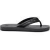 Quiksilver Carver Suede Flip Flops for Men, Arch Support Athletic Mens Sandals, Thong Mens Slides(Black Grey Black)