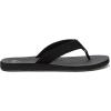 Quiksilver Carver Suede Flip Flops for Men, Arch Support Athletic Mens Sandals, Thong Mens Slides(Black/Black)