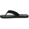 Quiksilver Carver Suede Flip Flops for Men, Arch Support Athletic Mens Sandals, Thong Mens Slides(Black/Black)