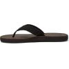 Quiksilver Carver Suede Flip Flops for Men, Arch Support Athletic Mens Sandals, Thong Mens Slides(Brown 1)