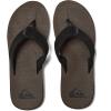 Quiksilver Carver Suede Flip Flops for Men, Arch Support Athletic Mens Sandals, Thong Mens Slides(Brown 1)