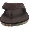 Quiksilver Carver Suede Flip Flops for Men, Arch Support Athletic Mens Sandals, Thong Mens Slides(Brown 2)