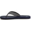 Quiksilver Carver Suede Flip Flops for Men, Arch Support Athletic Mens Sandals, Thong Mens Slides(Dark Blue/Light Grey)