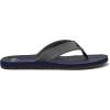 Quiksilver Carver Suede Flip Flops for Men, Arch Support Athletic Mens Sandals, Thong Mens Slides(Dark Blue/Light Grey)
