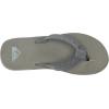 Quiksilver Carver Suede Flip Flops for Men, Arch Support Athletic Mens Sandals, Thong Mens Slides(Grey 1 241)