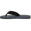Quiksilver Carver Suede Flip Flops for Men, Arch Support Athletic Mens Sandals, Thong Mens Slides(Grey 1)