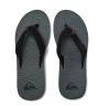 Quiksilver Carver Suede Flip Flops for Men, Arch Support Athletic Mens Sandals, Thong Mens Slides(Grey 1)