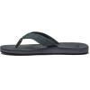Quiksilver Carver Suede Flip Flops for Men, Arch Support Athletic Mens Sandals, Thong Mens Slides(Grey/Grey/Black)