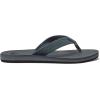 Quiksilver Carver Suede Flip Flops for Men, Arch Support Athletic Mens Sandals, Thong Mens Slides(Grey/Grey/Black)