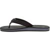 Quiksilver Carver Suede Flip Flops for Men, Arch Support Athletic Mens Sandals, Thong Mens Slides(Solid Black)