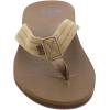 Quiksilver Carver Suede Flip Flops for Men, Arch Support Athletic Mens Sandals, Thong Mens Slides(Tan)
