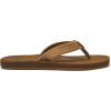 Quiksilver Carver Suede Flip Flops for Men, Arch Support Athletic Mens Sandals, Thong Mens Slides(Tan/Solid)