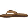 Quiksilver Carver Suede Flip Flops for Men, Arch Support Athletic Mens Sandals, Thong Mens Slides(Tan/Solid)